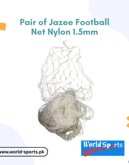 Pair of Jazee Football Net – Durable Nylon 1.5mm Soccer Goal Net for Training & Matches