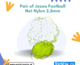 Pair of Jazee Football Net – Durable 2.5mm Nylon Soccer Goal Net for Training & Matches