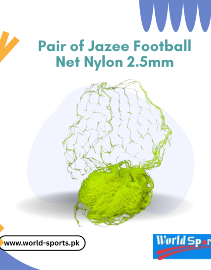 Pair of Jazee Football Net – Durable 2.5mm Nylon Soccer Goal Net for Training & Matches