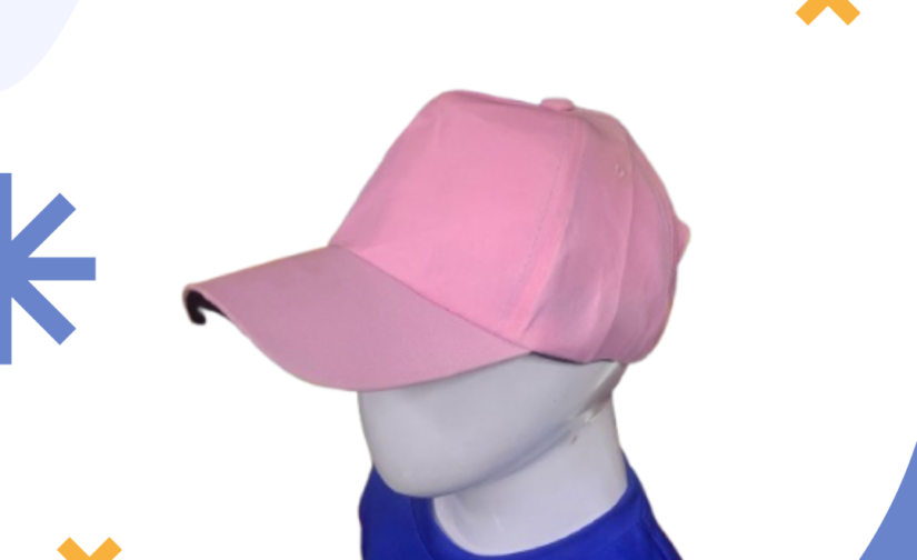 Plain Pink P-Cap – Adjustable Casual & Sports Cap for Outdoor & Everyday Wear