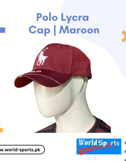 Polo Lycra Cap | Maroon – Stylish & Stretchable Sports Cap for Men