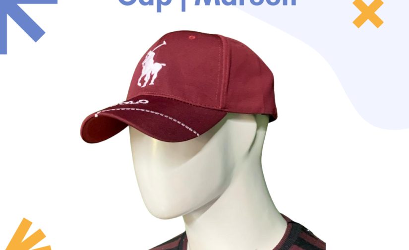 Polo Lycra Cap | Maroon – Stylish & Stretchable Sports Cap for Men
