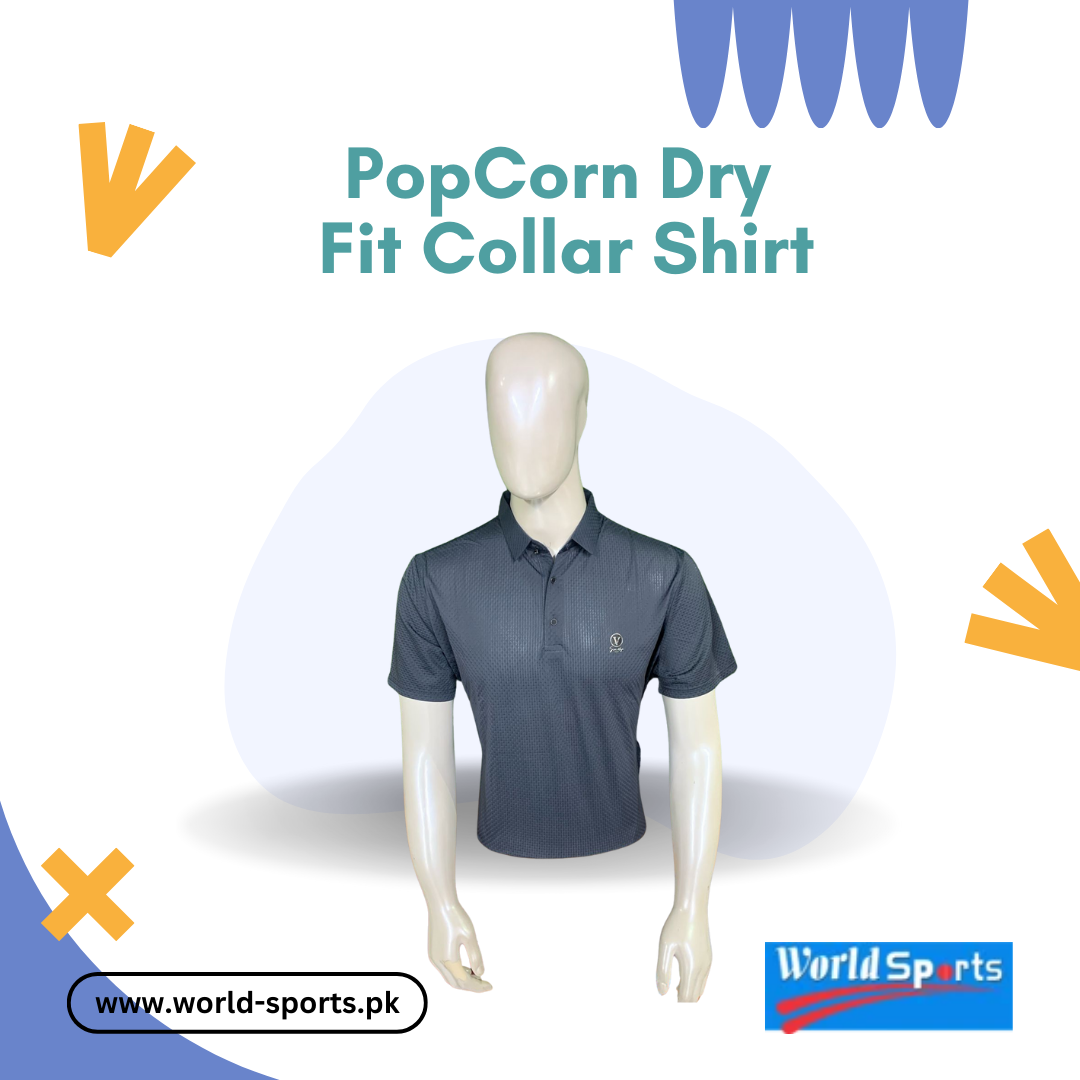 PopCorn Dry Fit Collar Shirt | Breathable & Stylish Performance Polo