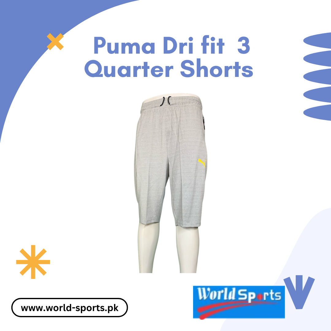 Puma Dri-Fit 3/4 Quarter Shorts – High-Performance Moisture-Wicking Athletic Shorts for Men