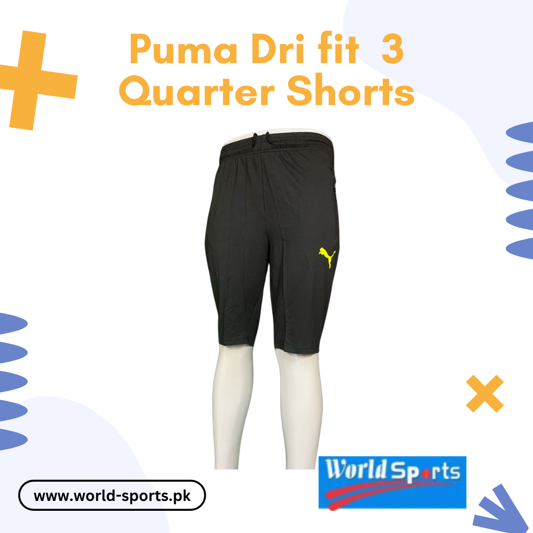 Puma Dri-Fit 3/4 Quarter Shorts – High-Performance Moisture-Wicking Athletic Shorts for Men