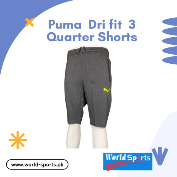 Puma Dri-Fit 3/4 Quarter Shorts – Lightweight, Breathable & Performance-Driven Athletic Shorts for Men
