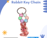 Rabbit Key Chain | Cute Bunny Keyring | Soft & Adorable Animal Key Holder