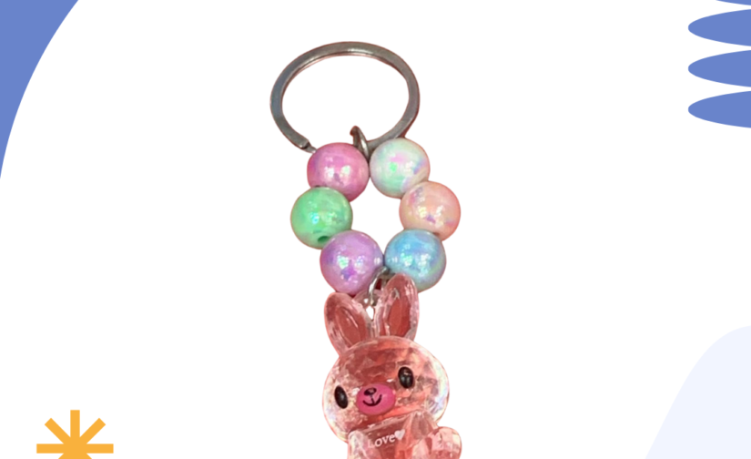 Rabbit Key Chain | Cute Bunny Keyring | Soft & Adorable Animal Key Holder