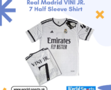 Real Madrid Vini Jr. 7 Half Sleeve Shirt – Premium Fan Jersey for True Madridistas