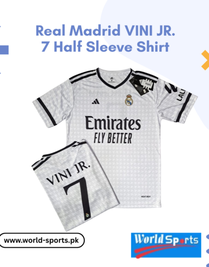 Real Madrid Vini Jr. 7 Half Sleeve Shirt – Premium Fan Jersey for True Madridistas