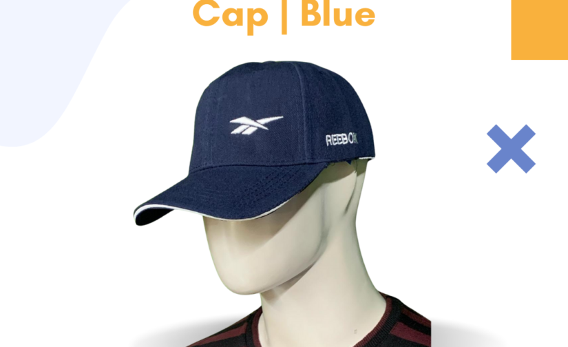 Reebok Cotton Cap for Men | Adjustable Blue Baseball Cap – Breathable & Stylish