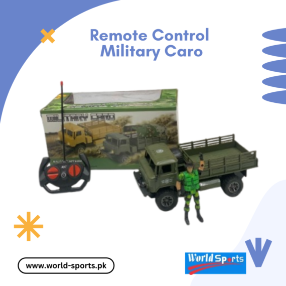 Remote Control Military Car – Off-Road 4x4 RC Army Truck with Rechargeable Battery & 2.4GHz Wireless Control