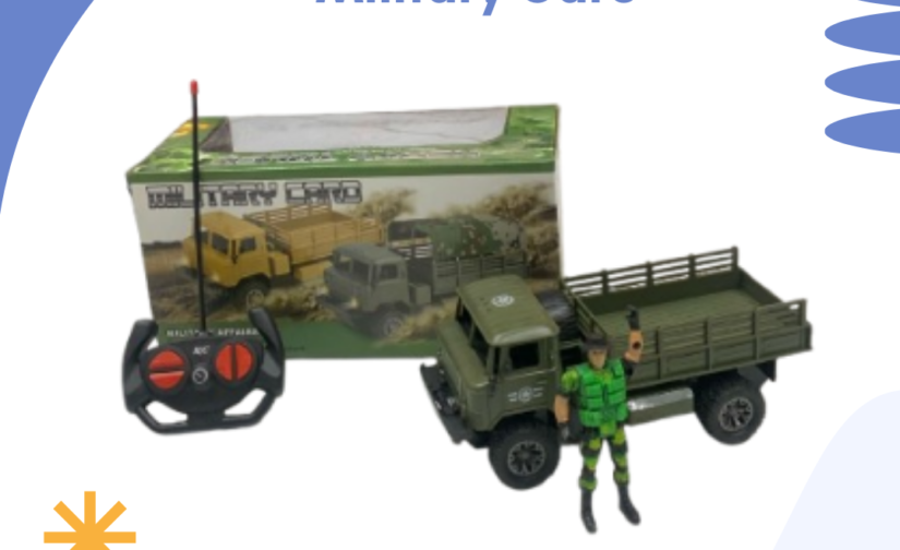 Remote Control Military Car – Off-Road 4x4 RC Army Truck with Rechargeable Battery & 2.4GHz Wireless Control