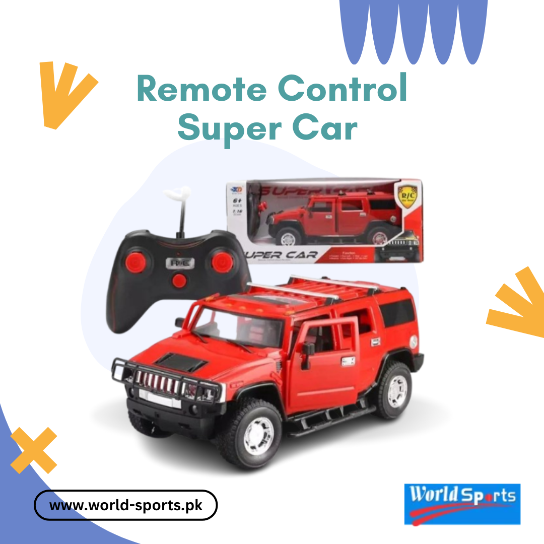 Remote Control Super Car – High-Speed RC Sports Car with LED Lights & Rechargeable Battery