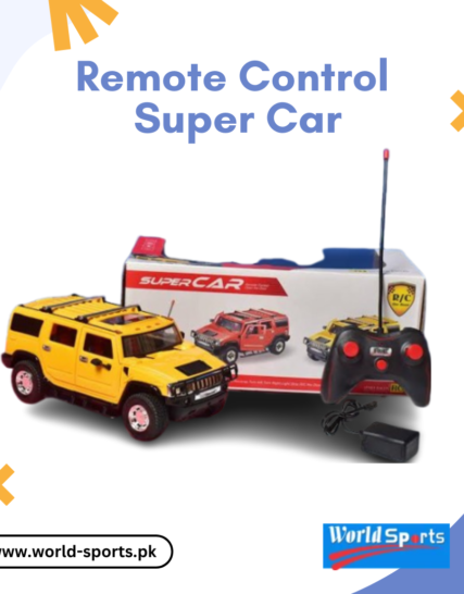 Remote Control Super Car – High-Speed RC Racing Car with LED Lights & Rechargeable Battery