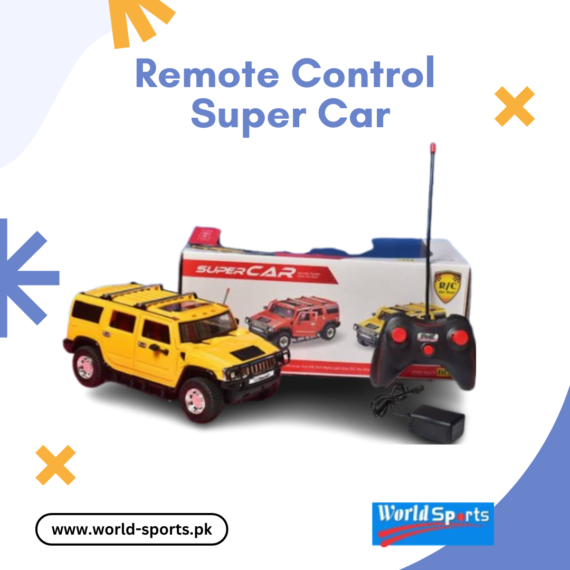 Remote Control Super Car – High-Speed RC Racing Car with LED Lights & Rechargeable Battery