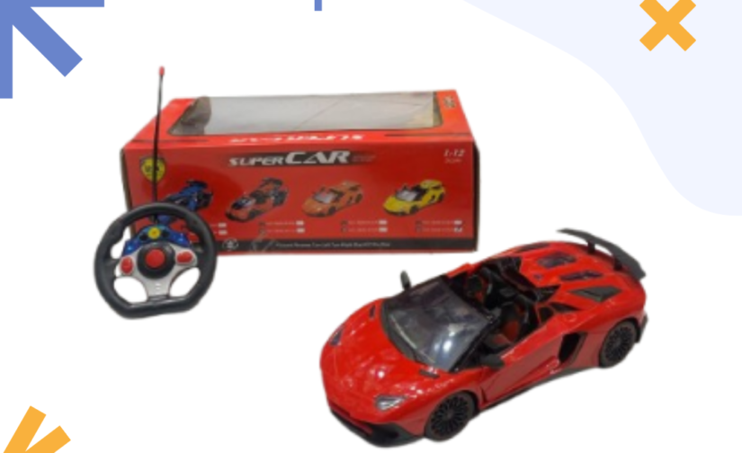 High-Speed Remote Control Super Car – Rechargeable RC Sports Car with 2.4GHz Wireless Control & LED Lights