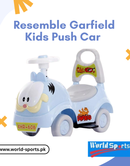 Garfield-Themed Kids Push Car – Fun Ride-On Toy for Toddlers with Steering Wheel, Music & Under-Seat Storage