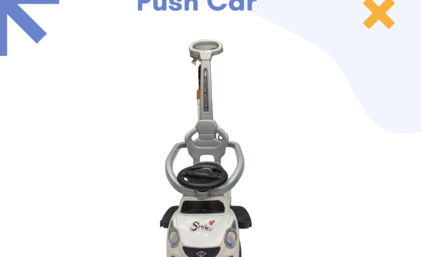 Smile Kids Push Car – Fun & Colorful Ride-On Toy for Toddlers with Steering Wheel, Music & Under-Seat Storage