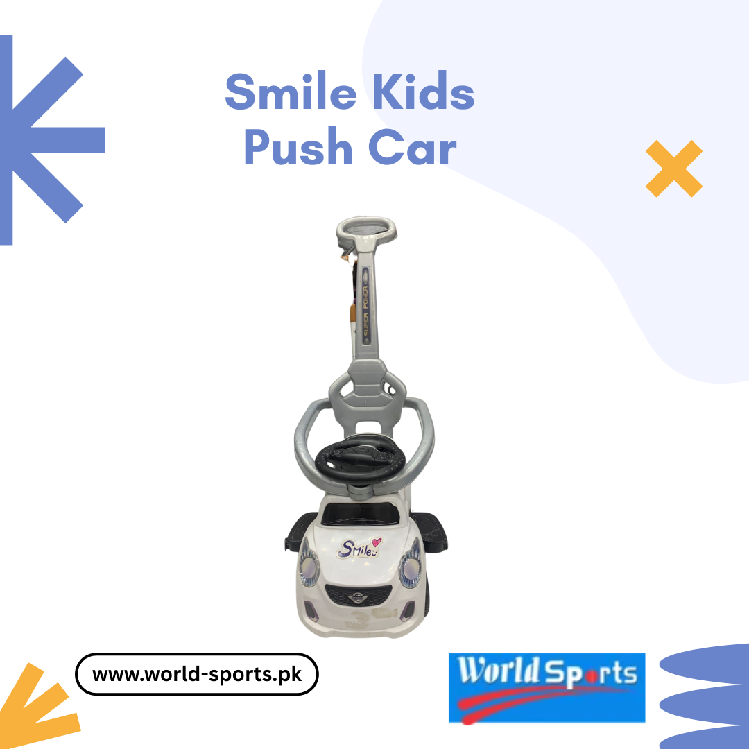 Smile Kids Push Car – Fun & Colorful Ride-On Toy for Toddlers with Steering Wheel, Music & Under-Seat Storage