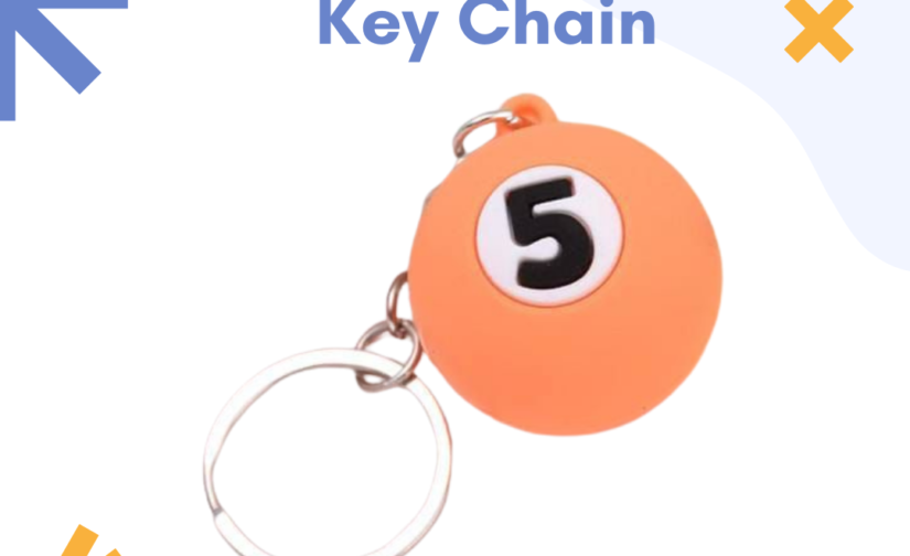 Snooker Ball Key Chain | Mini Billiard Ball Keyring | Stylish Sports Keychain