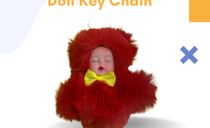 Sweet Baby Doll Keychain – Adorable Mini Doll Keyring | Cute Bag Charm & Stylish Key Holder