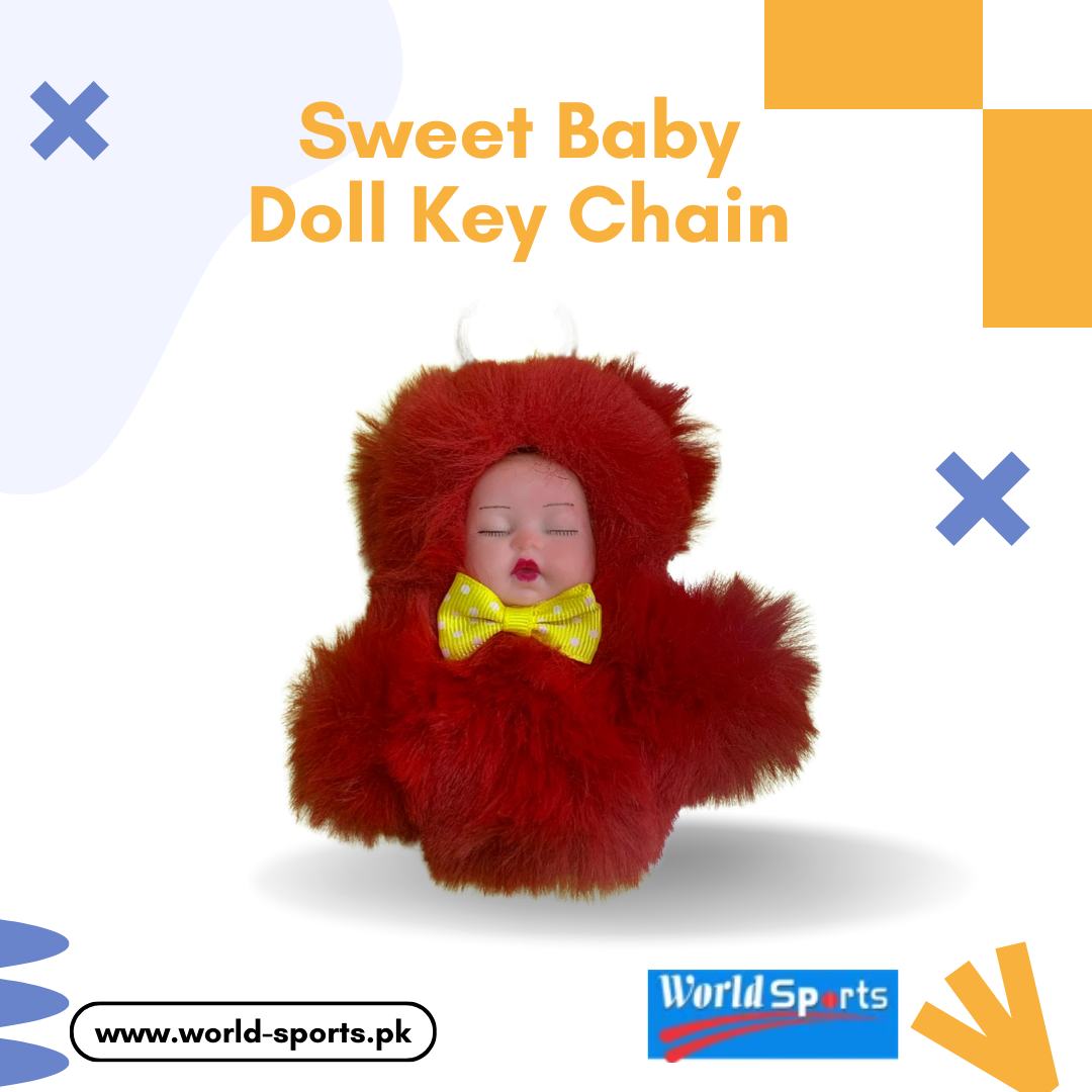 Sweet Baby Doll Keychain – Adorable Mini Doll Keyring | Cute Bag Charm & Stylish Key Holder