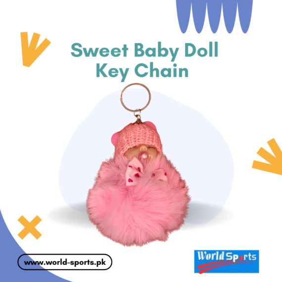 Sweet Baby Doll Keychain – Cute & Stylish Mini Doll Keyring for Bags, Purses, and Keys