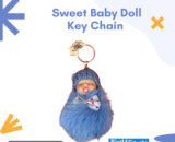 Sweet Baby Doll Keychain – Cute & Adorable Mini Doll Keyring | Stylish Bag Charm & Key Holder