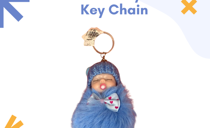 Sweet Baby Doll Keychain – Cute & Adorable Mini Doll Keyring | Stylish Bag Charm & Key Holder
