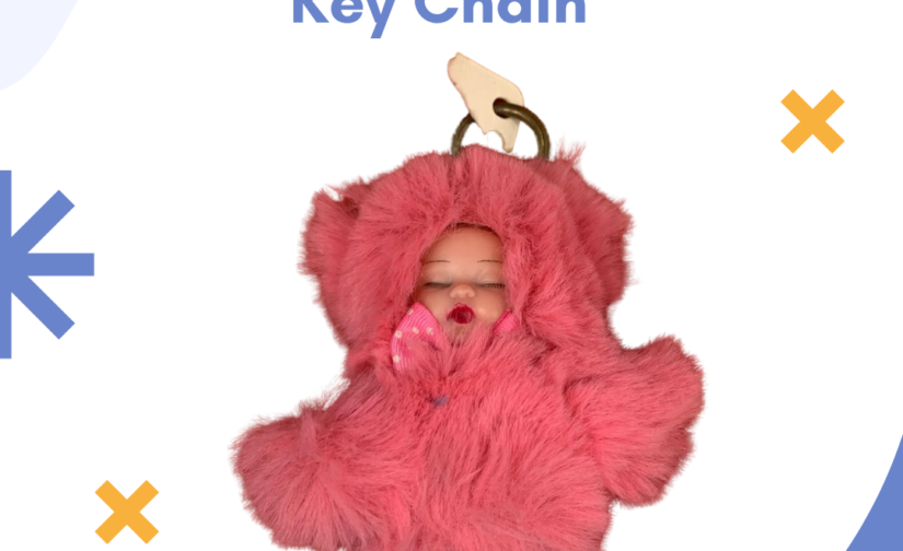 Sweet Baby Doll Keychain – Adorable Mini Doll Keyring | Cute Bag Charm & Stylish Key Holder