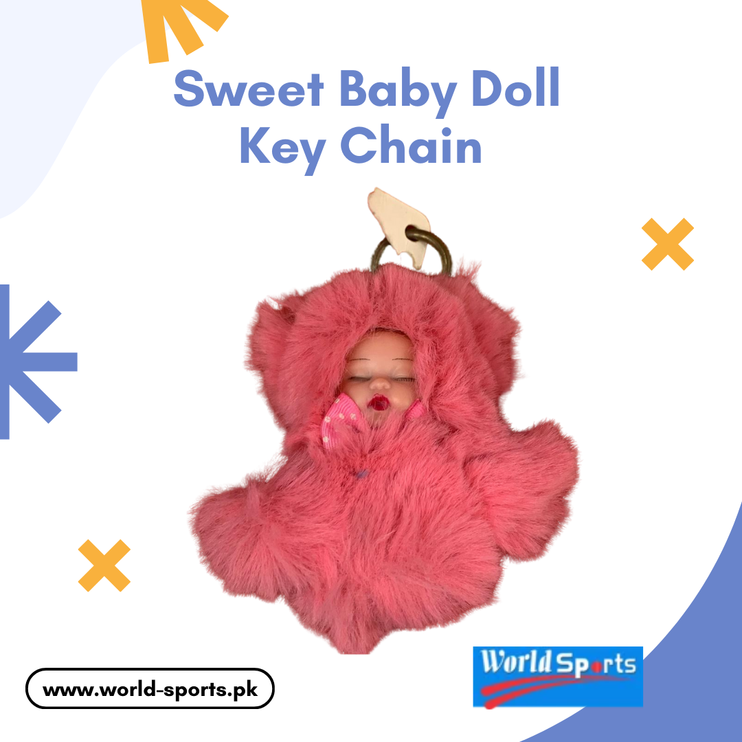 Sweet Baby Doll Keychain – Adorable Mini Doll Keyring | Cute Bag Charm & Stylish Key Holder