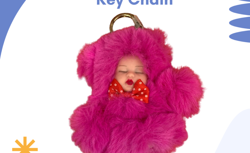 Sweet Baby Doll Keychain – Cute & Stylish Mini Doll Keyring | Adorable Bag Charm & Key Holder
