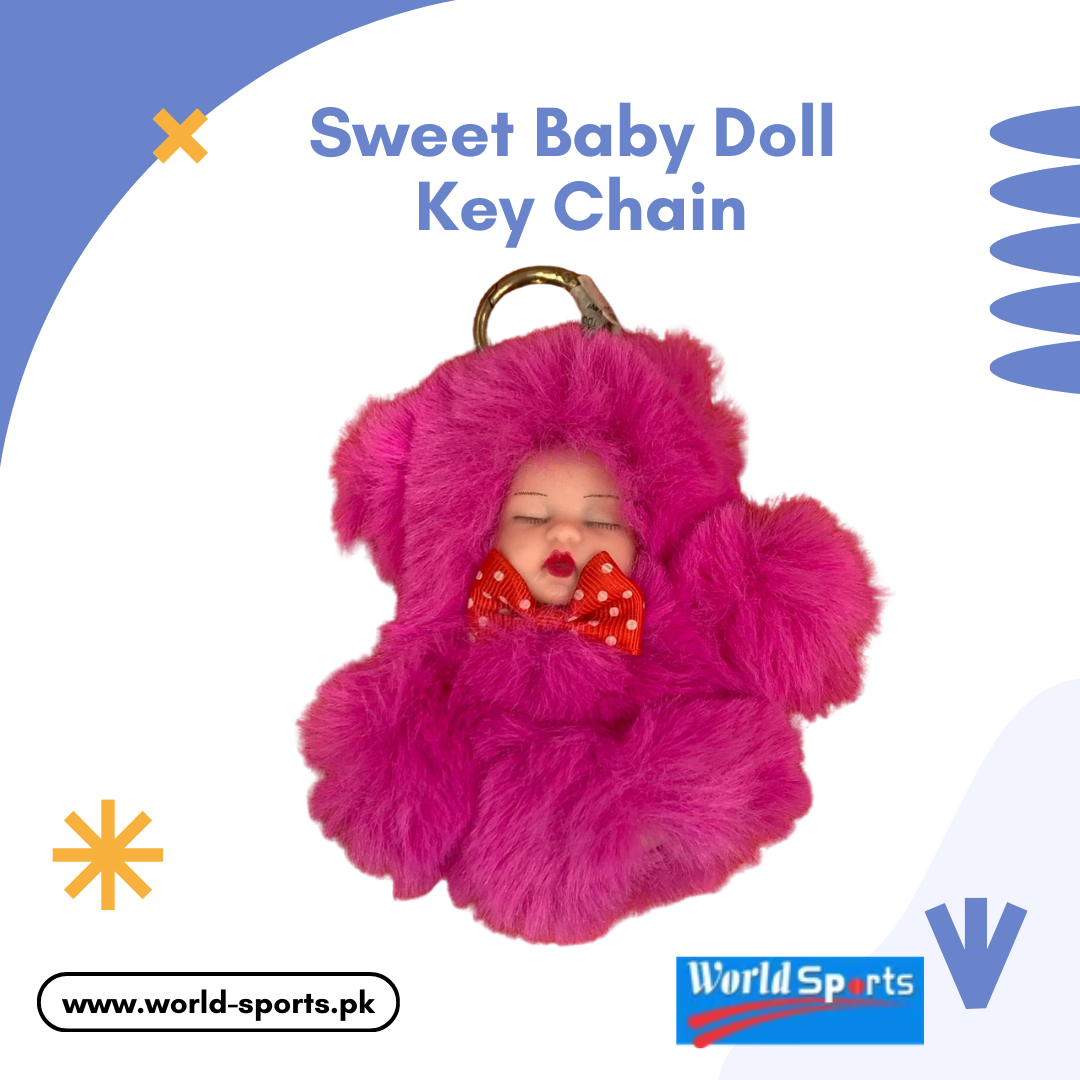 Sweet Baby Doll Keychain – Cute & Stylish Mini Doll Keyring | Adorable Bag Charm & Key Holder