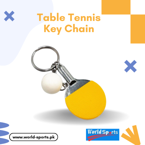 Table Tennis Keychain – Mini Ping Pong Paddle & Ball Keyring | Sports-Themed Key Holder for Players & Fans