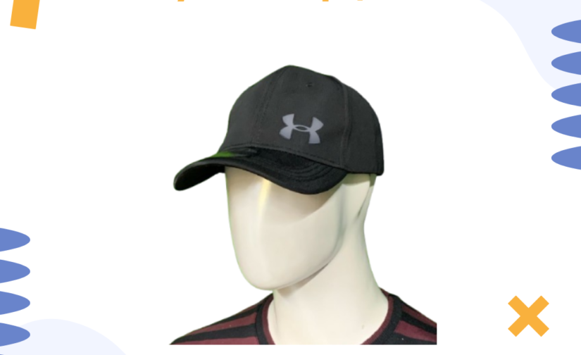 Under Armour Lycra Cap for Men – Stretchable & Breathable Black Sports Cap for Outdoor & Workout