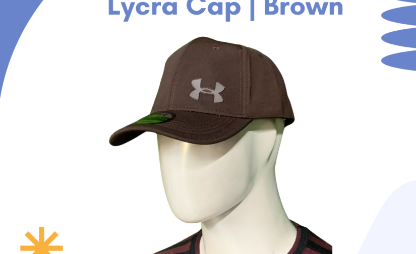 Under Armour Lycra Cap for Men – Stretchable & Breathable Brown Sports Cap for Outdoor & Workout