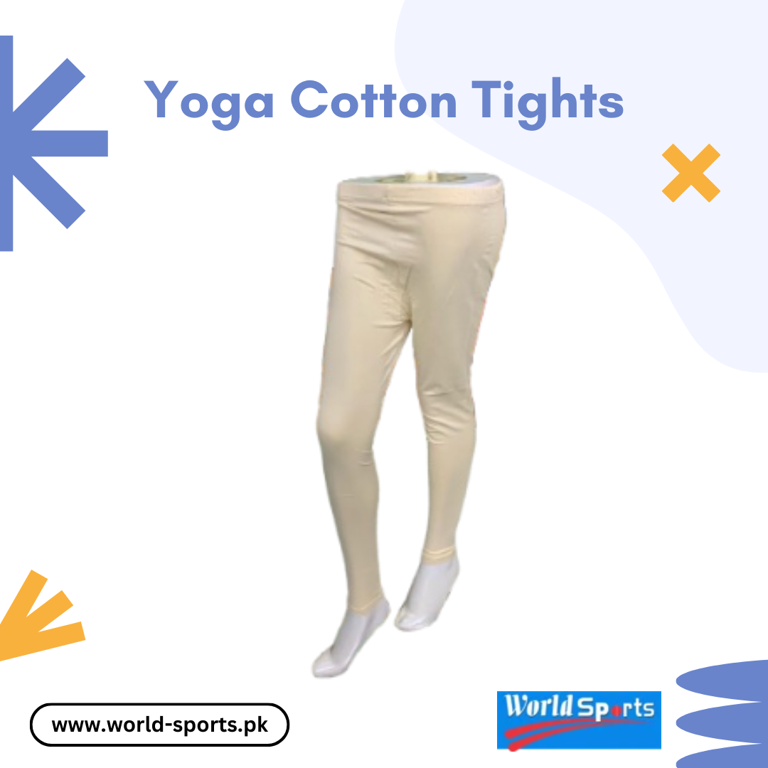 Premium Yoga Cotton Tights – High-Waist, Breathable & Stretchable Workout Leggings