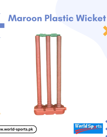 Maroon Plastic Wicket – Premium Quality Plastic Cricket Wicket for All Ages