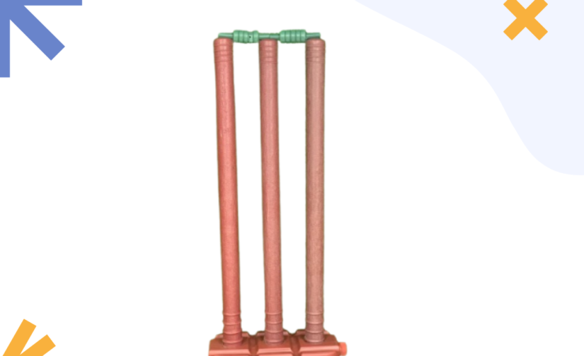 Maroon Plastic Wicket – Premium Quality Plastic Cricket Wicket for All Ages