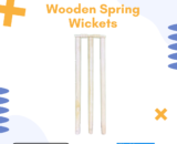 Wooden Spring Wickets – Durable Cricket Stumps with Spring Mechanism for Easy Reset